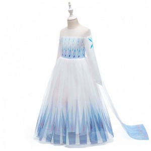 Baige mới thiết kế các cô gái Anna White Dress Cosplay Party Dress Up Princess Elsa Phim Children Quần áo