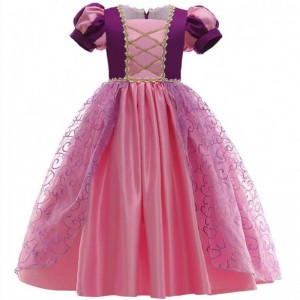 Kid Girls Princess Rapunzel Dress Up Kids Kids Halloween Trang phục Bữa tiệc sinhnhật D0694