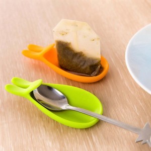 Người giữ túi trà hình thỏ, clip Cup Mug Tea Contrainer Clip, Silicone Tea Infuser Clip