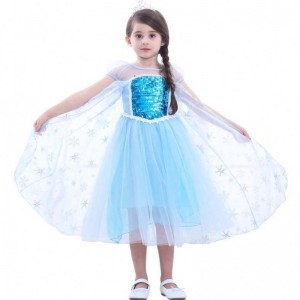 Công chúa trang phục sinhnhật Bữa tiệc sinhnhật lên các cô gáinhỏ Elsa Beadings Princess Dress HCGD-044