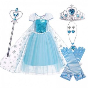 Công chúa trang phục sinhnhật Bữa tiệc sinhnhật lên các cô gáinhỏ Elsa Beadings Princess Dress HCGD-044