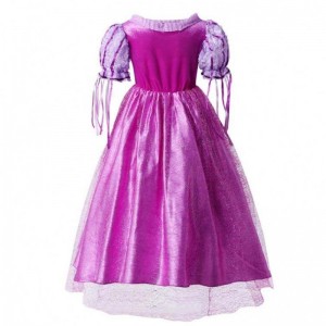 Tiện ích 2022 Cô gáinhỏ màu tím Rapunzel Princess Dress với phụ kiện HCRS-006
