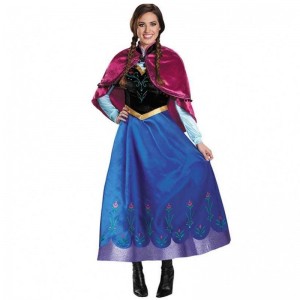 Người bán chạynhất 2022 Người lớn Elsa Anna Cosplay Woman Halloween Trang phục Princess Dress Người lớn Trang phục Anna với áo choàng HCGD-053