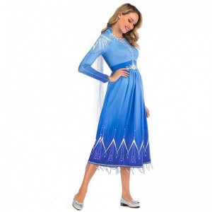 Ý tưởng sản phẩm mới 2022 Elsa Act 2 Cosplay Halloween Elsa Trang phục dành chongười lớn dành cho phụnữ SZAC-005