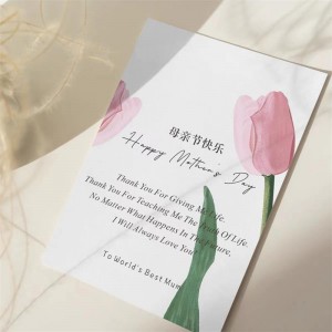 thiệp chúc mừng in giấy kraft cho sinhnhật logo tùy chỉnh in 150g/200g/250g/300g giấy in quà tặngnhiều màu