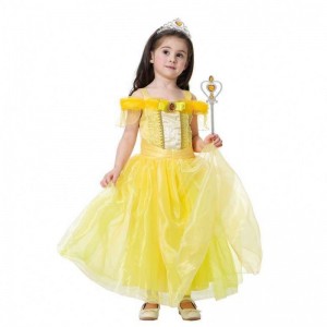 Trang phục cosplay tiệc sinhnhật Halloween cho trẻ em Công chúa Ballle Ballroom áo choàng HCBL-006