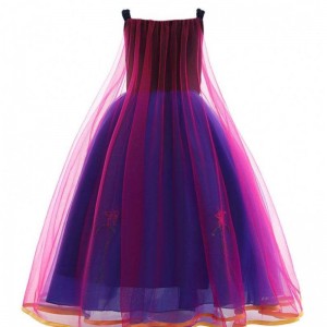 Công chúa bán buôn Anna Elsa Trang phục Long Dress Kids Christmas Party Cosplay Trang phục Trang phục Fancy For Girls L0695