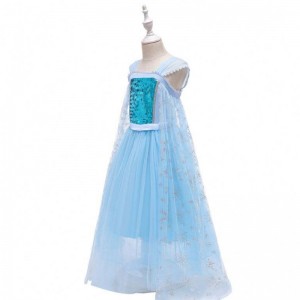 Trang phục hiệu suất Nữ hoàng tuyết mới Công chúa Elsa Blue Dress Halloween Trang phục BX1705