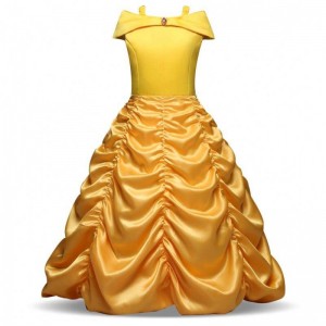 Baige mới đến Bella Princess Girl Dress Trẻ em Trang phục may mặc smr012