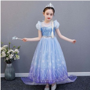 Baige chất lượng cao Elsa 2 Princess Kids Party Phim hoạt hình cosplay trang phục cho bé gái váy