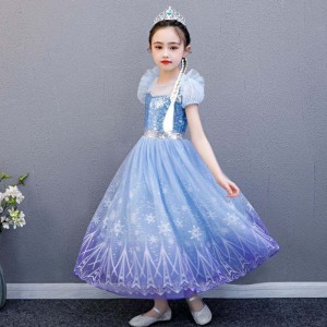 Baige chất lượng cao Elsa 2 Princess Kids Party Phim hoạt hình cosplay trang phục cho bé gái váy