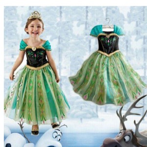 Elsa Wholesale Little Party Wear Quần áo cosplay Disny Princess Dress BXLSXB