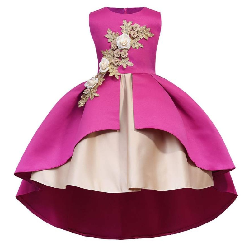 Bán buôn không tay váy công chúanơ ren quần áo công chúa cho trẻ em váy hoa cô gái hoa