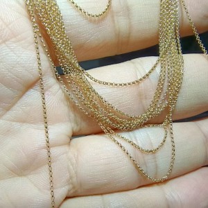 18K/14K/10K/9K Vòng cổ vàng DIY đã sẵn sàng để vận chuyển