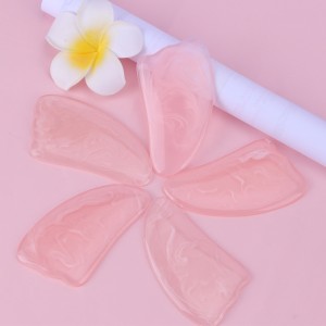 Chất lượng chất lượng cao Rose Quartz Bảng Scraping Pink Pink Jade Blackbian Crystal Facial Guasha Scrapping Board