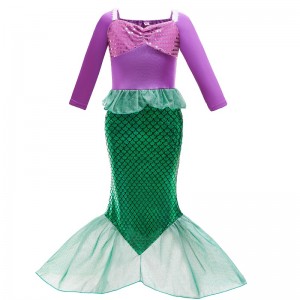 Cô gáinhỏnàng tiên cá Ariel công chúa trang phục cosplay trang phục trẻ em em bé Ariel trang phục trang phục trẻ em Halloween quần áo tiệc sinhnhật