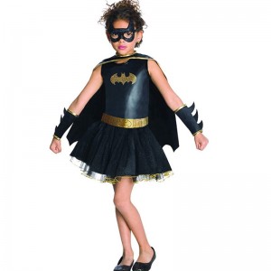 Halloween Classic Cloak TV&Movie Game Play Dress Bat Girl Cosplay Trang phục