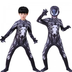 Trang phục Venom trẻ em Cosplay Superhero Trang phục áo jumpsuit Cuit