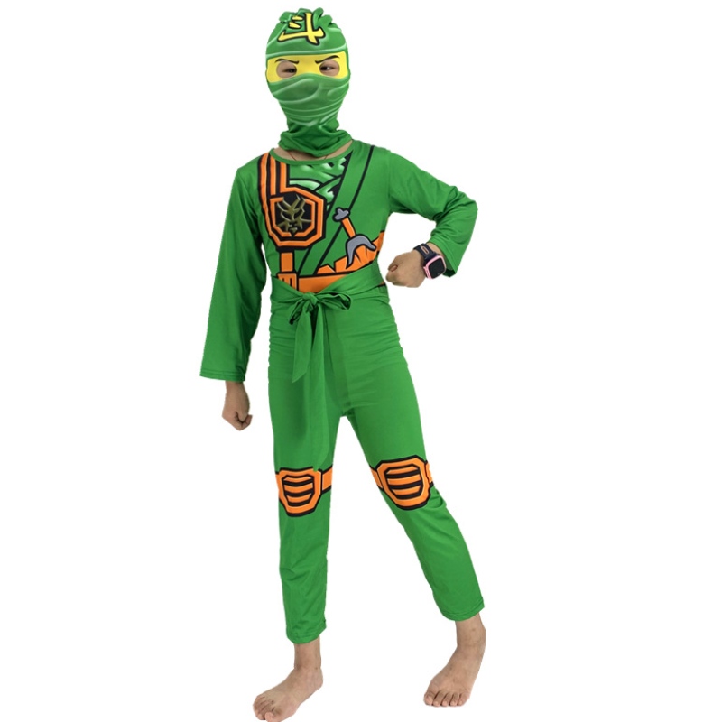 Trang phục trẻ em anh hùng cosplay jumpsuit halloween trang phục ưa thích với mặtnạ