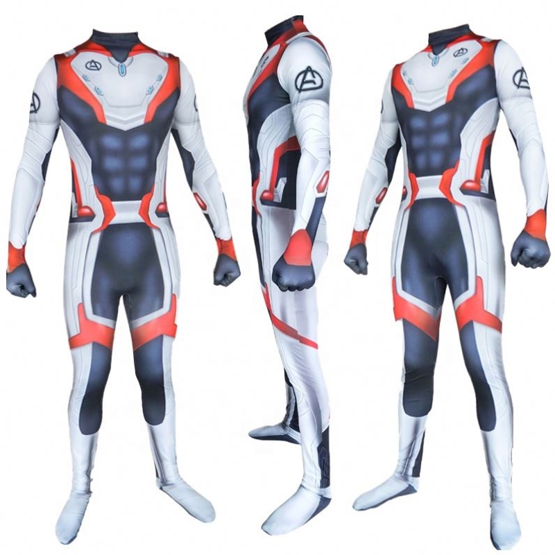 Ecoparty Phong cách mới Avenger 4 Endgame Quantum Realm Superhero Cosplay Cosplay Zentai Bodysuit Jumpsuits For Men Người lớn Trang phục
