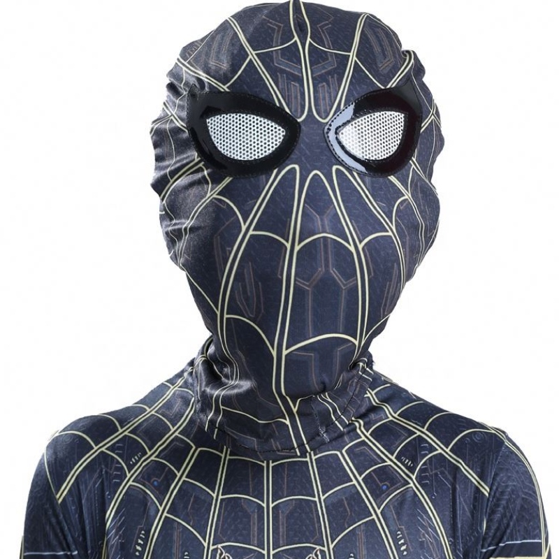 Nhà máy cộng với kích thước Jumpsuit Halloween Cosplay Sets Black Spider Man Costumes New New