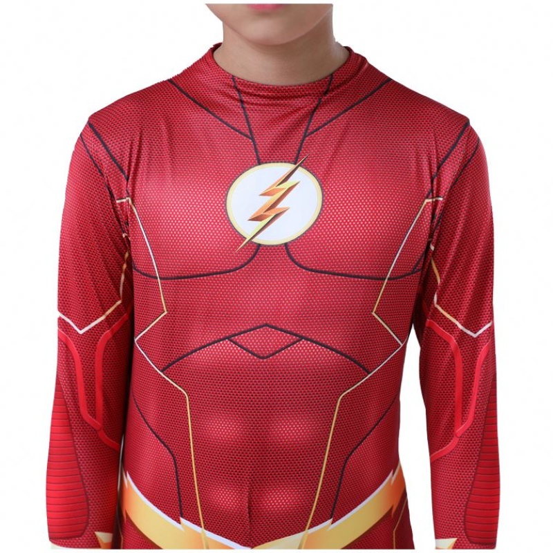 Người lớn mát mẻ trẻ em Truyện tranh Fantasia Superhero Halloween Carnival Party Outfit Cosplay The Flash Man Child