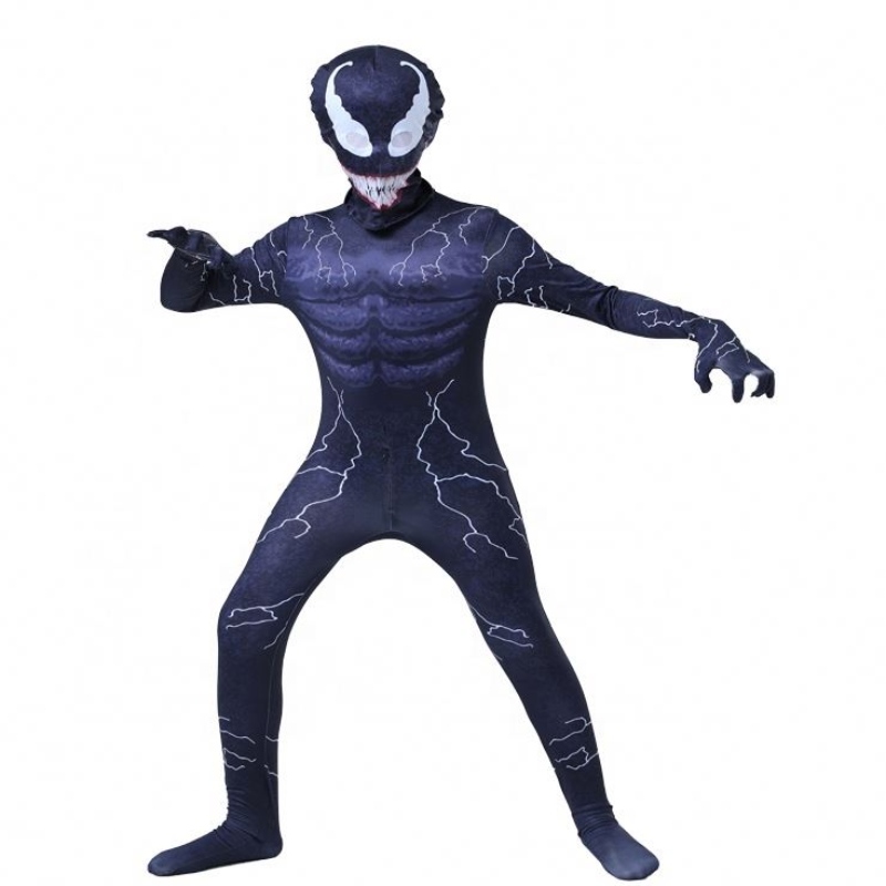 Người mớinhất Peter Eddie Fancy Bodysuit Boys Superhero Jumpsuit Spiderman Halloween Venom Cosplay Children