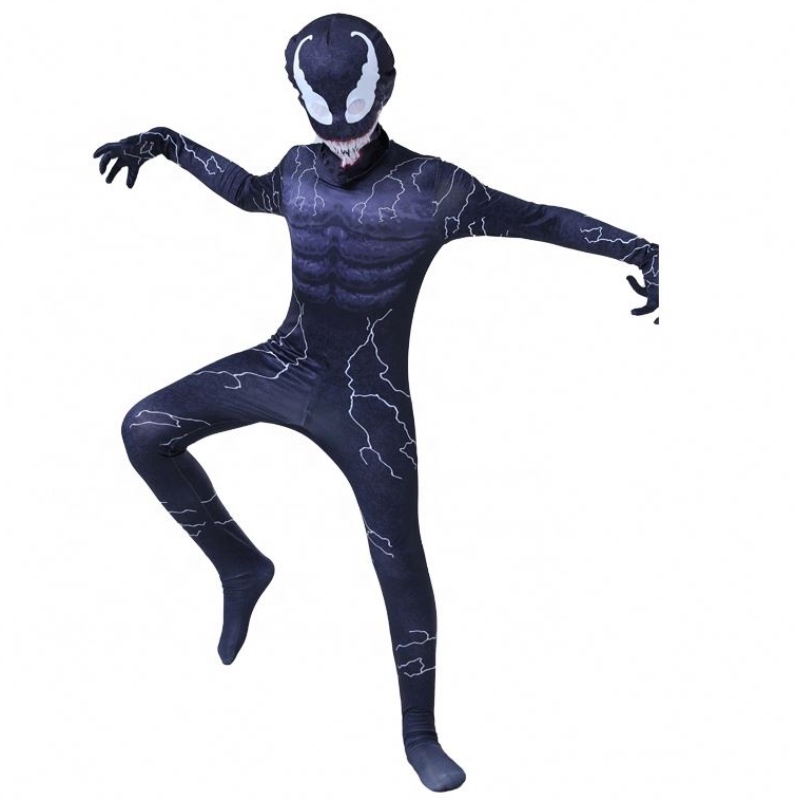 Người mớinhất Peter Eddie Fancy Bodysuit Boys Superhero Jumpsuit Spiderman Halloween Venom Cosplay Children
