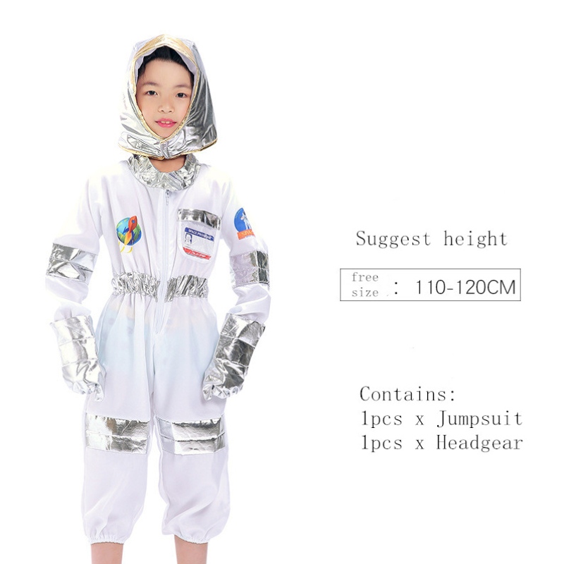 Không gian trang phục không gian phi hành gia của trẻ em giả vờ ăn mặc đóng vai trò cho trẻ em cosplay