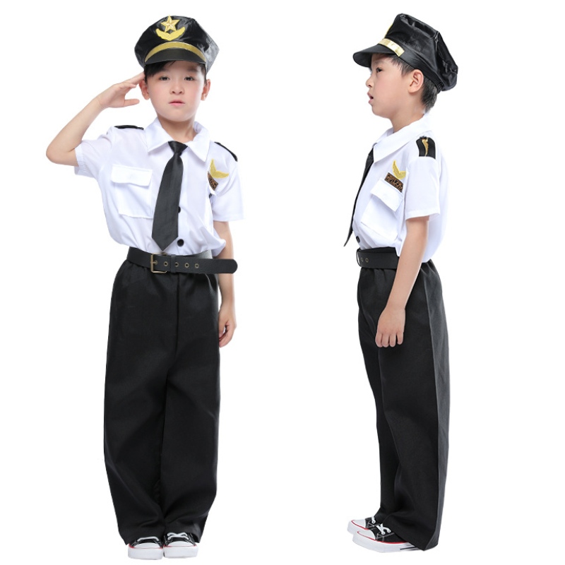 Trang phục trang phục cho trẻ em sang trọng Bộ trang phục Young Captain đóng vai