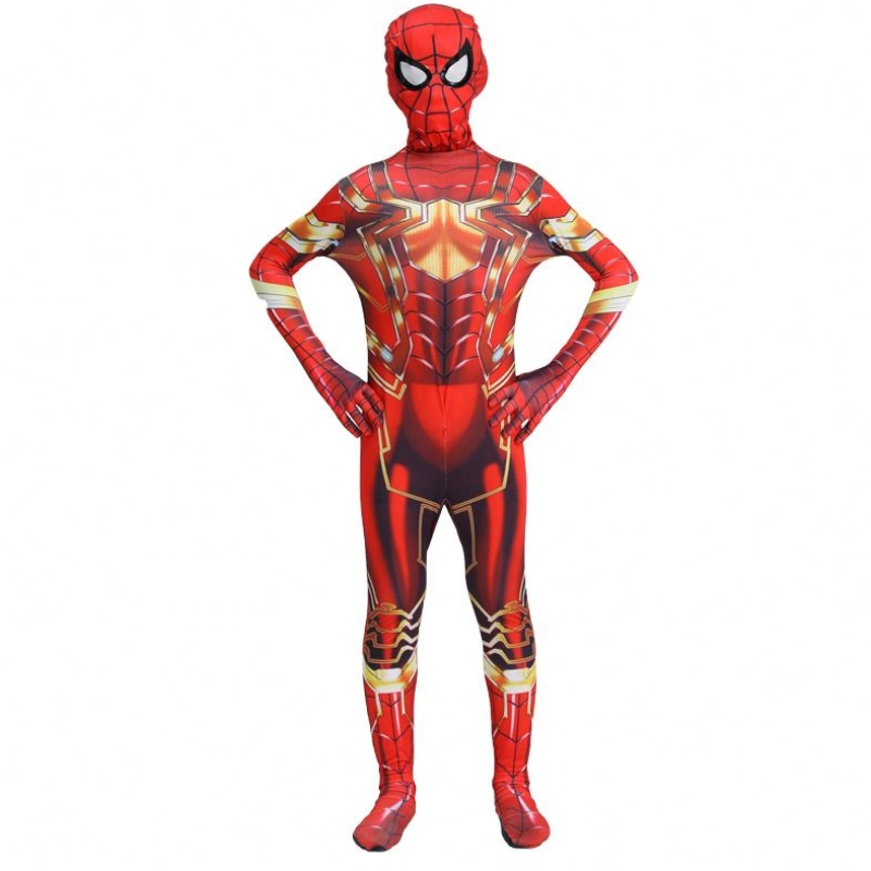 Hottest Halloween Party Kids&adults TV&movie Superhero Jumpsuit Cosplay Anime Spiderman trongnhà