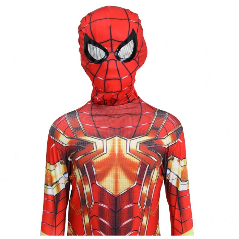 Hottest Halloween Party Kids&adults TV&movie Superhero Jumpsuit Cosplay Anime Spiderman trongnhà