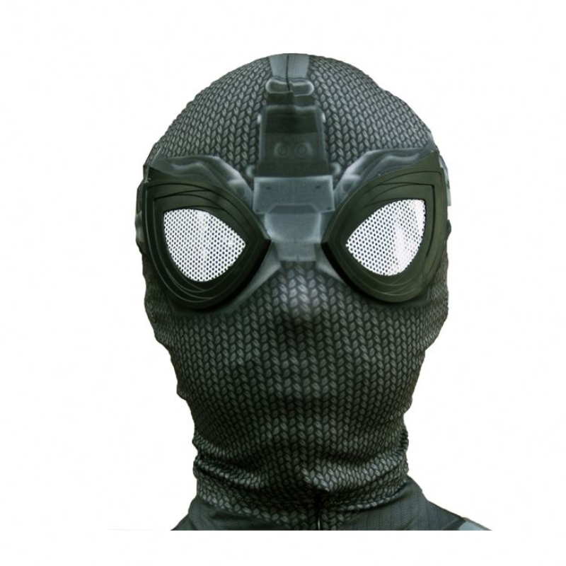 Phong cách mới Siêu anh hùng đen Zentai Suit cho Halloween TV&movie Cosplay Black Spider Man Trang phục với mặtnạ