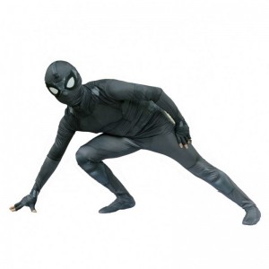 Phong cách mới Siêu anh hùng đen Zentai Suit cho Halloween TV&movie Cosplay Black Spider Man Trang phục với mặtnạ