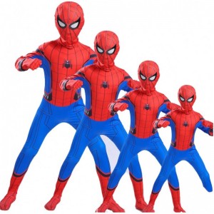 Chất lượng cao cha mẹ-con-con song song Anime Spider Spider Man Jumpsuit TV&movie Cosplay Spiderman Trang phục Halloween Halloween