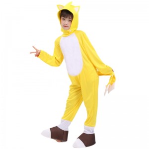 Trò chơi tiệc halloween cosplay trẻ em màu xanh sonic jumpsuit boy girl sonic hedgehog trang phục sonic trang phục trẻ em
