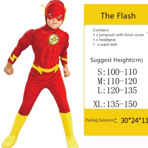 Trang phục hiệu suất cosplay Halloween Trang phục cơ áo flash