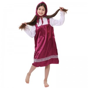 Nhân vật hoạt hình Masha Trang phục Halloween Little Red Cưỡi áo hoodie Trang phục lễ hội