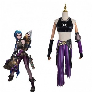 Trò chơi bán buôn phù hợp cosplay phù hợp với halloween party sets hiệu suất anime mặc đồ luxanna của trang phục lol
