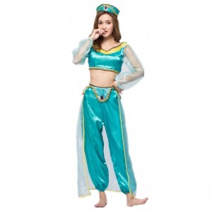 Cosplay Women Halloween Công chúa Ả Rập Aladdin Người lớn Trang phục Jasmin HCAL-009