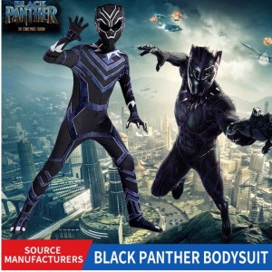 Trang phục trẻ em Cosplay Quần áo Black Panther Bodysuit Superhero Trang phục Tiệc tùng