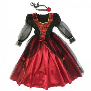2022 Bộ trang phục Halloween Chất lượng Halloween Trẻ em Vampire Girl Cosplay cho 10-12Y HCVM-001