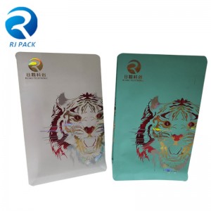 Túi khóa kéo bằng phẳng túi đáy với dập uv