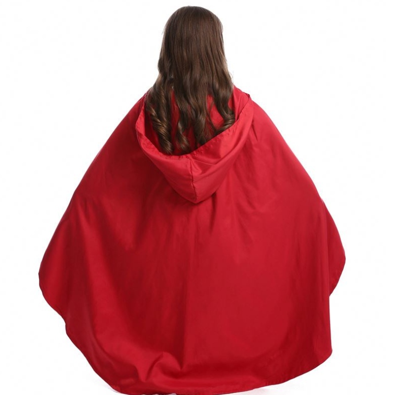 Halloween Purim Women Girl Classic Little Red Riding Hood Trang phục Trang phục Cape Fantasy Fancy Dress