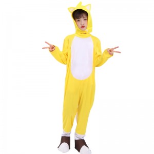 2022 Supersonic Kid Super Black Sonic Yellow Shadow Trang phục cho Halloween