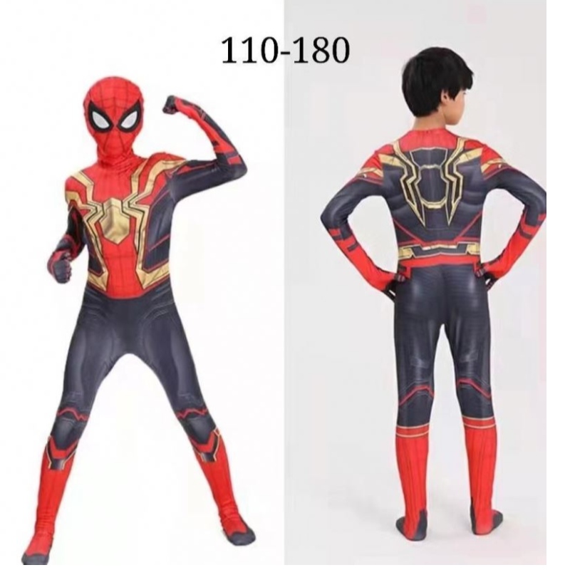 Bộ trang phục siêu anh hùng dành cho trẻ em Halloween Cosplay Jumpsuit Phong cách 3D Bộ trang phục cosplay bộ cosplay