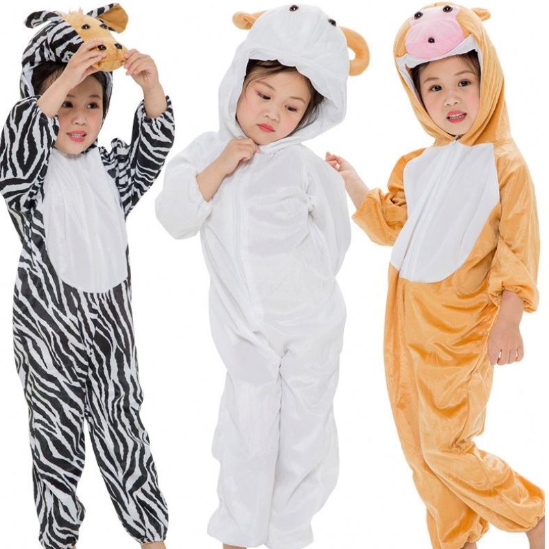 Trang phục động vật của trẻ em Trang phục Khủng long Trang phục Piggy Frog Rabbit Tiger Rat Cow Hiệu suất