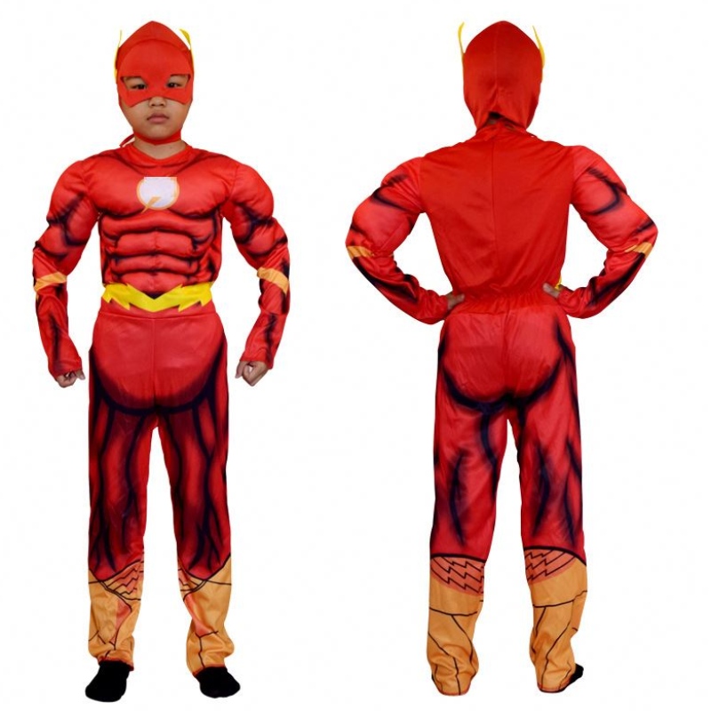Trang phục Flash Deluxe của Cậu bé Fancy Dress Kids Fantasy Comics Comics Phim Carnival Party Halloween Flashman Cosplay Cosplay