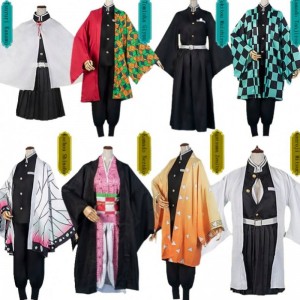 Bánnóng Anime Demon Slayer Kimetsu No Yaiba Tanjirou Kamado Nezuko Cosplay Women and Men Kimono Cosplay Bộ trang phục Bộ trang phục