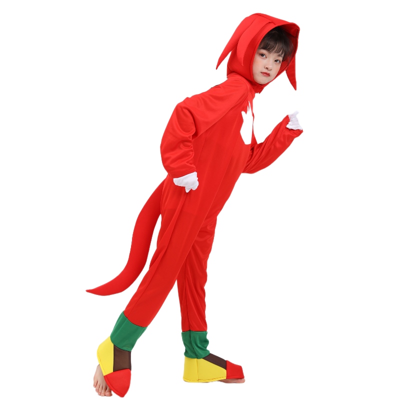 Trang phục hiệu suất sân khấu trẻ em Trang phục Halloween Red Sonic cho trẻ em